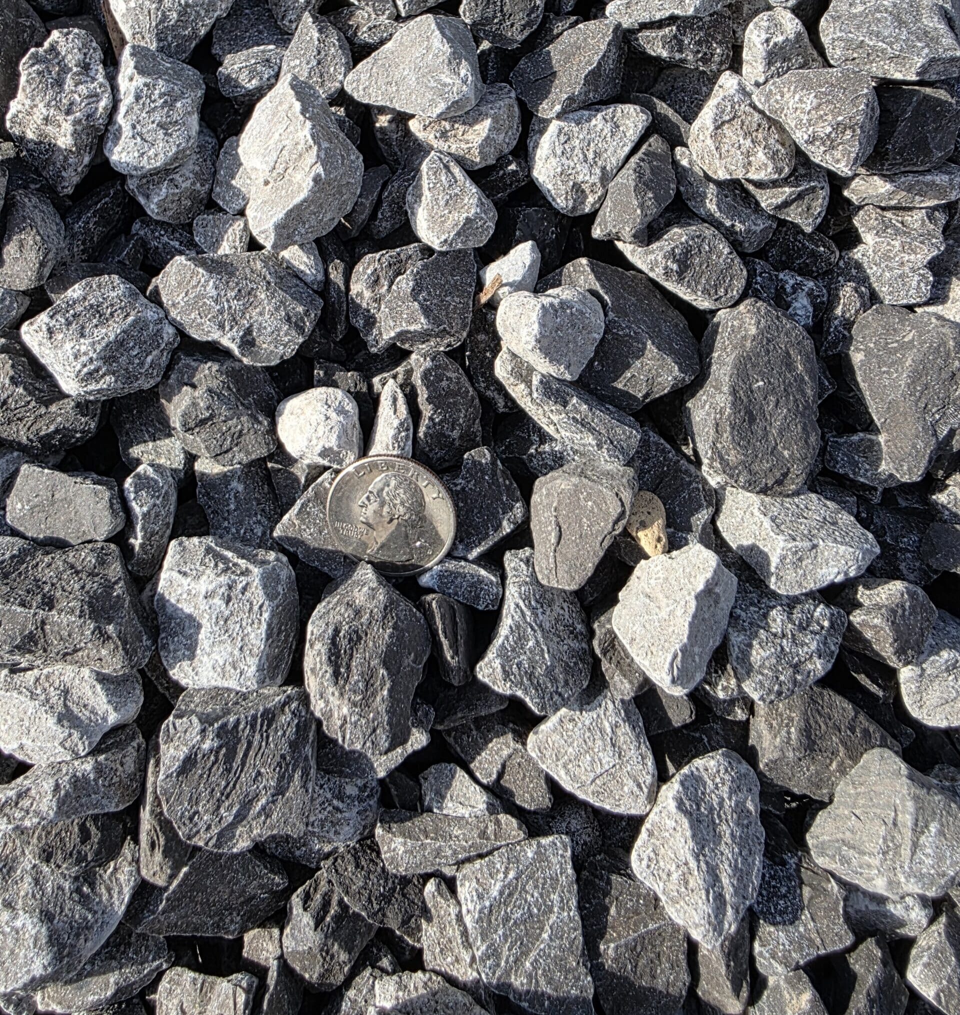 Driveway gravel texture and quality detail