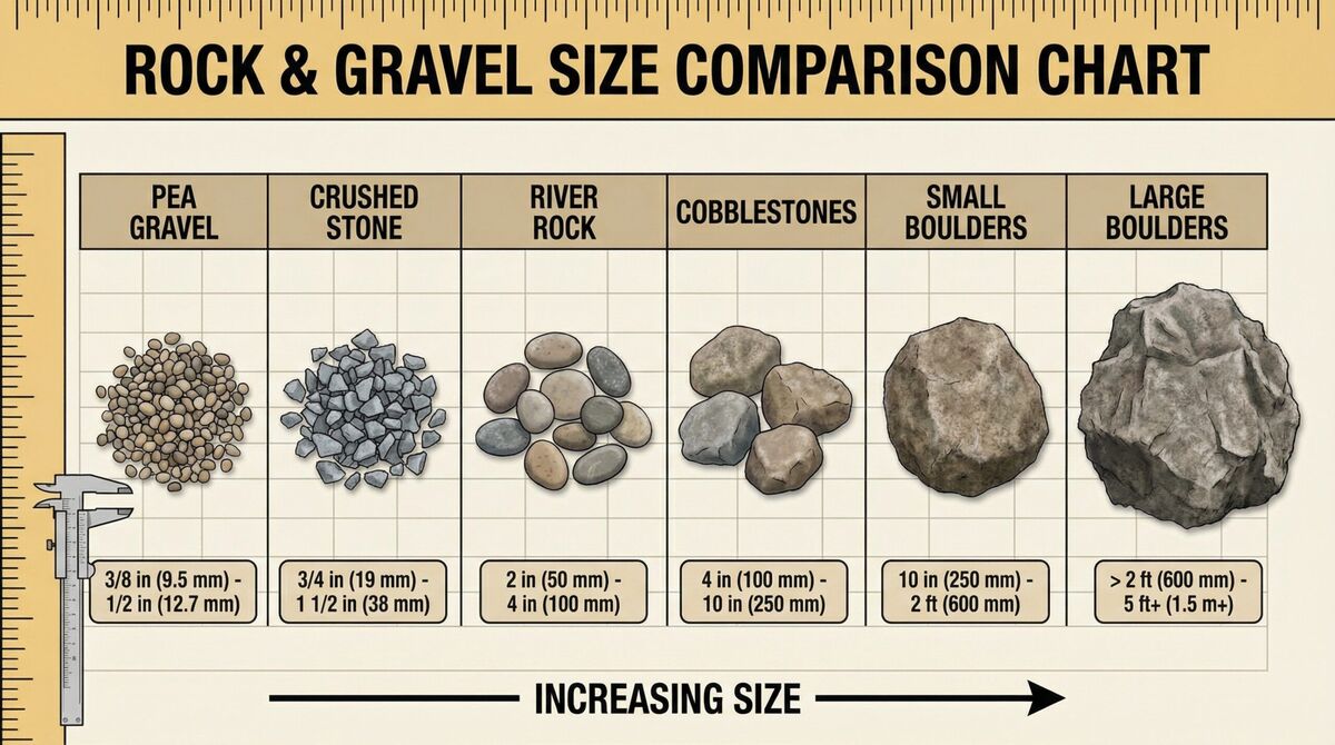 Rock and Gravel Sizes Chart  Complete Guide for Your Next Project
