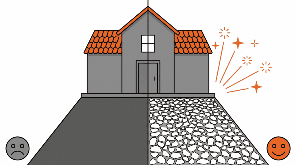 White Driveway Gravel Benefits That Transform Your Home’s Curb Appeal