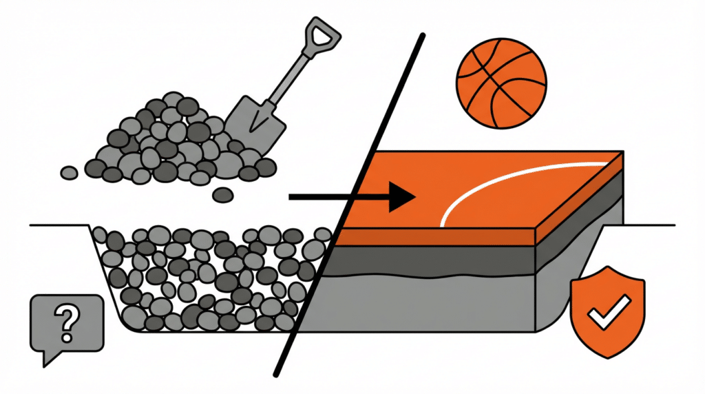 Can Pea Gravel Be Used as a Basketball Court Base? Complete Guide 2026