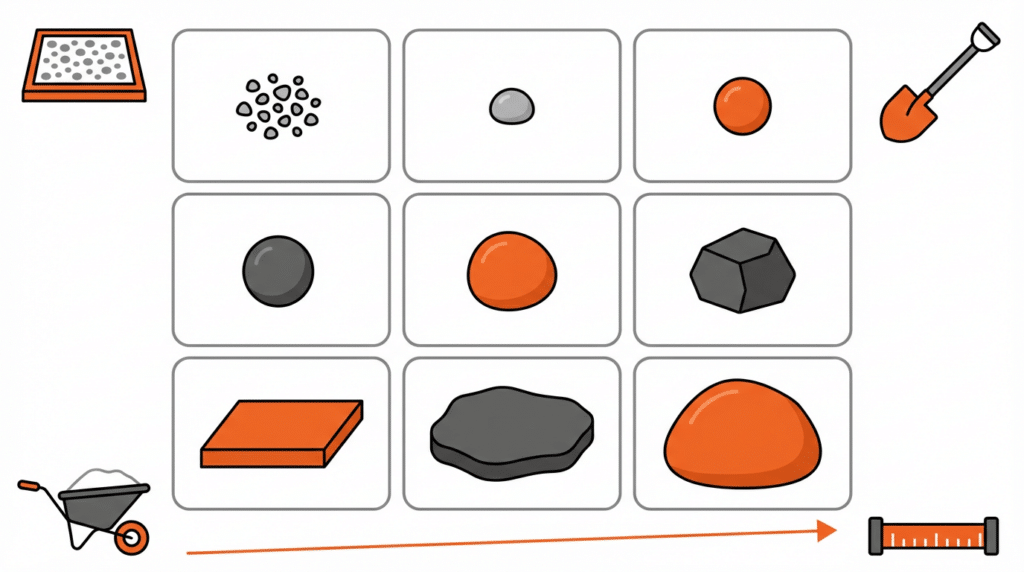 Complete landscape stone size chart for perfect project planning