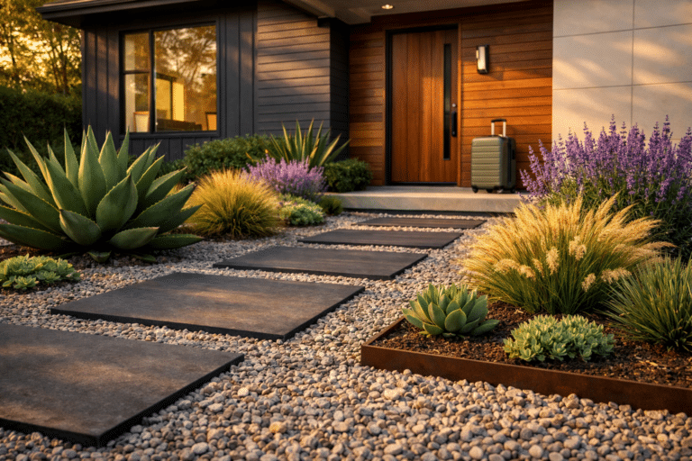 Low-Maintenance Front Yard Gravel Landscapes for Frequent Travelers